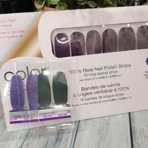 Color Street Purple Press On Nail Design
